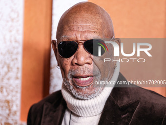 Morgan Freeman arrives at the Los Angeles Premiere Of Paramount+'s Original Series 'Lioness' Season 2 held at the Academy of Motion Picture...