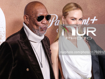 Morgan Freeman and Nicole Kidman arrive at the Los Angeles Premiere Of Paramount+'s Original Series 'Lioness' Season 2 held at the Academy o...