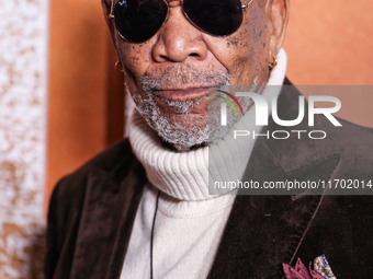 Morgan Freeman arrives at the Los Angeles Premiere Of Paramount+'s Original Series 'Lioness' Season 2 held at the Academy of Motion Picture...