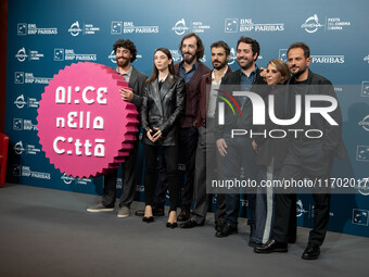 Eduardo Scarpetta, Matilda De Angelis, Pierluigi Pasino, Gianmarco Saurino, Matteo Rovere, Letizia Lamartire, and Pippo Mezzapesa attend the...