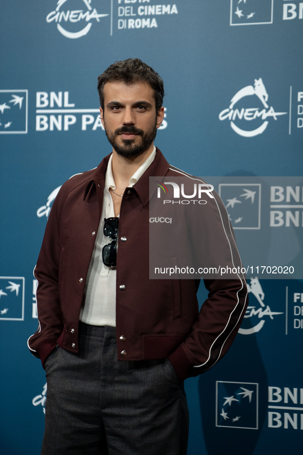 Gianmarco Saurino attends the ''La legge di Lidia Poet - Seconda Stagione'' photocall during the 22nd Alice Nella Citta at Auditorium Parco...