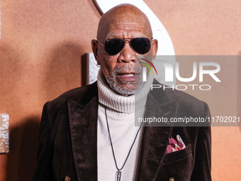 Morgan Freeman arrives at the Los Angeles Premiere Of Paramount+'s Original Series 'Lioness' Season 2 held at the Academy of Motion Picture...