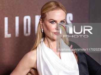 Nicole Kidman wearing Bottega Veneta SS25 RTW arrives at the Los Angeles Premiere Of Paramount+'s Original Series 'Lioness' Season 2 held at...