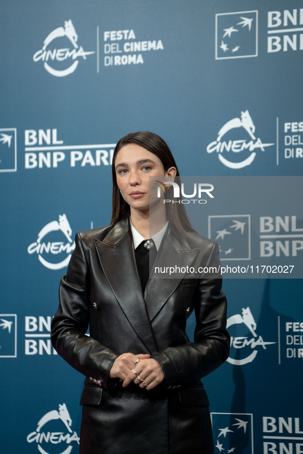 Matilda De Angelis attends the ''La legge di Lidia Poet - Seconda Stagione'' photocall during the 22nd Alice Nella Citta at Auditorium Parco...