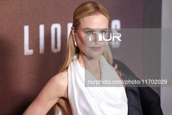 Nicole Kidman wearing Bottega Veneta SS25 RTW arrives at the Los Angeles Premiere Of Paramount+'s Original Series 'Lioness' Season 2 held at...