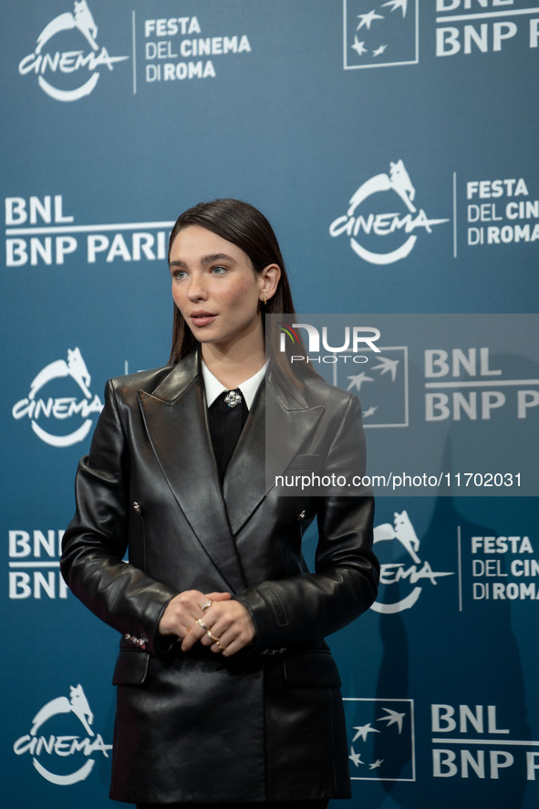 Matilda De Angelis attends the ''La legge di Lidia Poet - Seconda Stagione'' photocall during the 22nd Alice Nella Citta at Auditorium Parco...