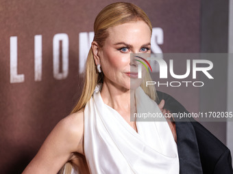 Nicole Kidman wearing Bottega Veneta SS25 RTW arrives at the Los Angeles Premiere Of Paramount+'s Original Series 'Lioness' Season 2 held at...