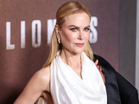 Nicole Kidman wearing Bottega Veneta SS25 RTW arrives at the Los Angeles Premiere Of Paramount+'s Original Series 'Lioness' Season 2 held at...