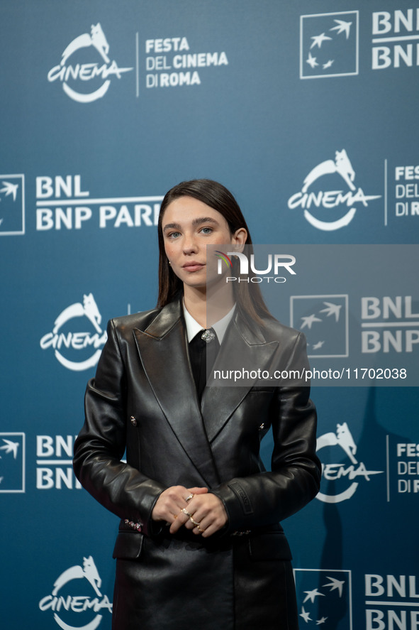 Matilda De Angelis attends the ''La legge di Lidia Poet - Seconda Stagione'' photocall during the 22nd Alice Nella Citta at Auditorium Parco...