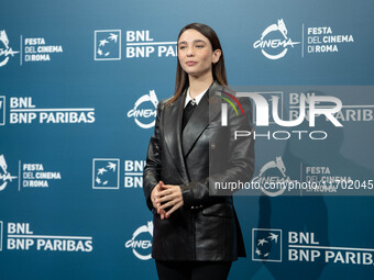 Matilda De Angelis attends the ''La legge di Lidia Poet - Seconda Stagione'' photocall during the 22nd Alice Nella Citta at Auditorium Parco...