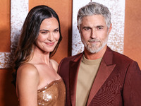 Odette Annable and husband Dave Annable arrive at the Los Angeles Premiere Of Paramount+'s Original Series 'Lioness' Season 2 held at the Ac...