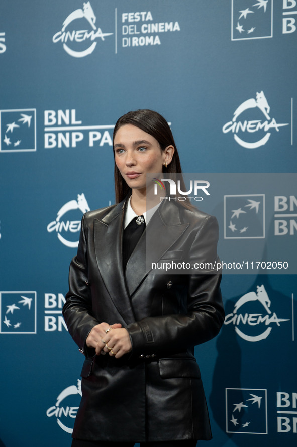 Matilda De Angelis attends the ''La legge di Lidia Poet - Seconda Stagione'' photocall during the 22nd Alice Nella Citta at Auditorium Parco...