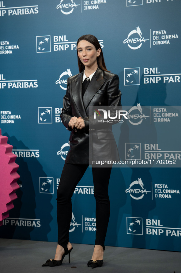 Matilda De Angelis attends the ''La legge di Lidia Poet - Seconda Stagione'' photocall during the 22nd Alice Nella Citta at Auditorium Parco...