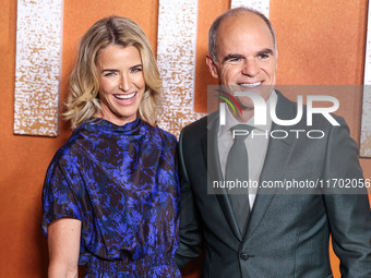 Karyn Kelly and husband Michael Kelly arrive at the Los Angeles Premiere Of Paramount+'s Original Series 'Lioness' Season 2 held at the Acad...