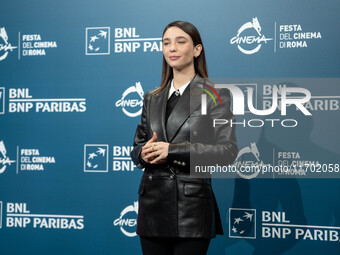 Matilda De Angelis attends the ''La legge di Lidia Poet - Seconda Stagione'' photocall during the 22nd Alice Nella Citta at Auditorium Parco...