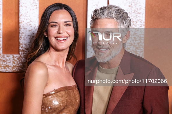 Odette Annable and husband Dave Annable arrive at the Los Angeles Premiere Of Paramount+'s Original Series 'Lioness' Season 2 held at the Ac...