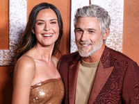 Odette Annable and husband Dave Annable arrive at the Los Angeles Premiere Of Paramount+'s Original Series 'Lioness' Season 2 held at the Ac...