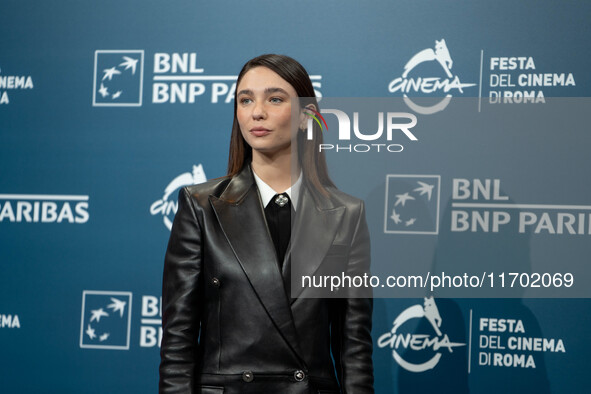 Matilda De Angelis attends the ''La legge di Lidia Poet - Seconda Stagione'' photocall during the 22nd Alice Nella Citta at Auditorium Parco...