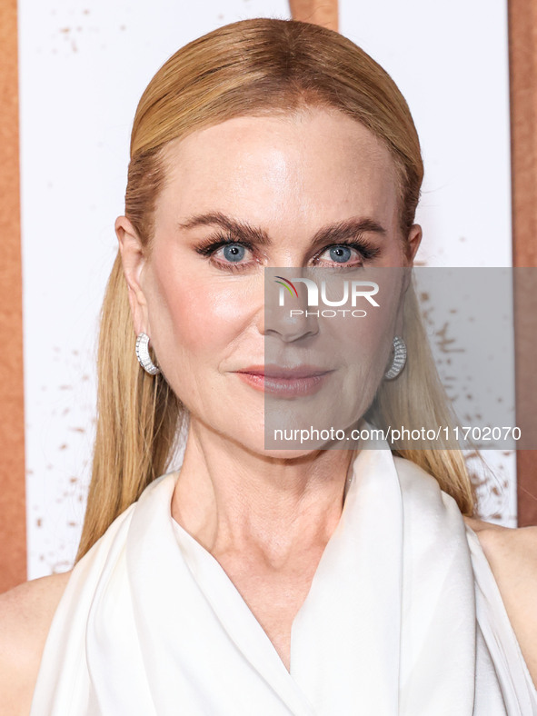 Nicole Kidman wearing Bottega Veneta SS25 RTW arrives at the Los Angeles Premiere Of Paramount+'s Original Series 'Lioness' Season 2 held at...