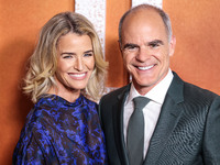 Karyn Kelly and husband Michael Kelly arrive at the Los Angeles Premiere Of Paramount+'s Original Series 'Lioness' Season 2 held at the Acad...