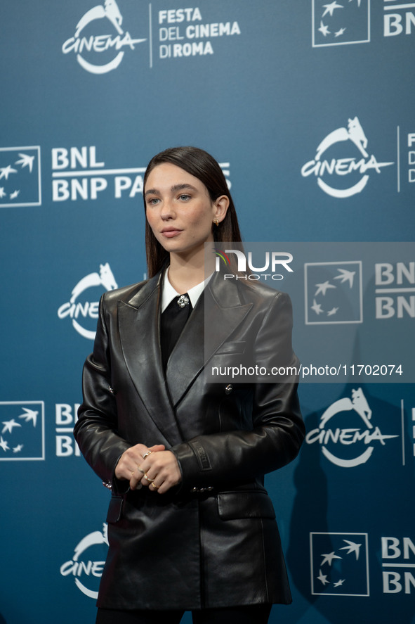 Matilda De Angelis attends the ''La legge di Lidia Poet - Seconda Stagione'' photocall during the 22nd Alice Nella Citta at Auditorium Parco...