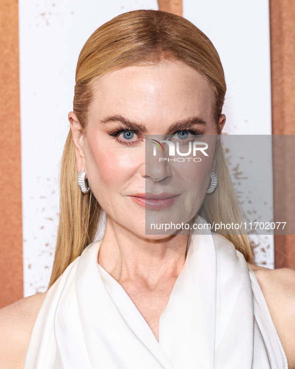 Nicole Kidman wearing Bottega Veneta SS25 RTW arrives at the Los Angeles Premiere Of Paramount+'s Original Series 'Lioness' Season 2 held at...