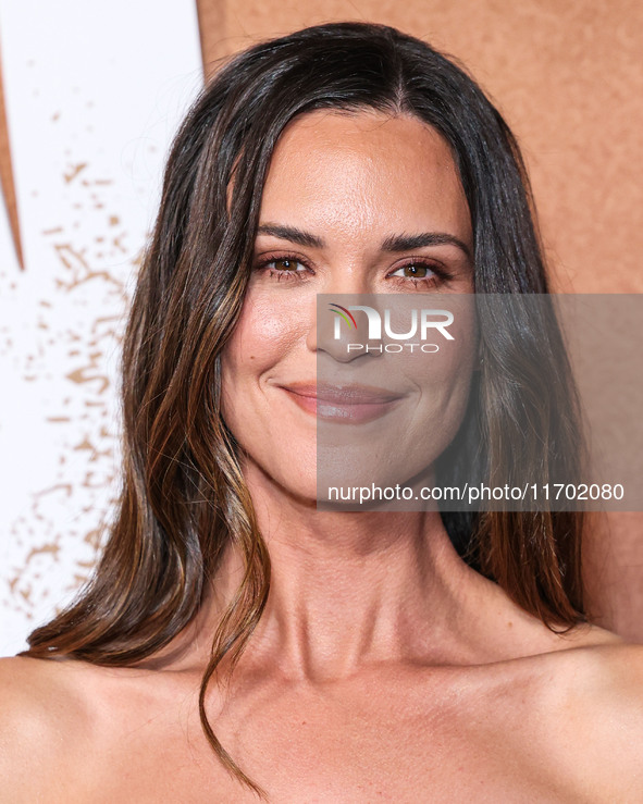 Odette Annable arrives at the Los Angeles Premiere Of Paramount+'s Original Series 'Lioness' Season 2 held at the Academy of Motion Picture...