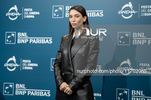 Matilda De Angelis attends the ''La legge di Lidia Poet - Seconda Stagione'' photocall during the 22nd Alice Nella Citta at Auditorium Parco...