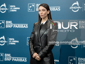 Matilda De Angelis attends the ''La legge di Lidia Poet - Seconda Stagione'' photocall during the 22nd Alice Nella Citta at Auditorium Parco...