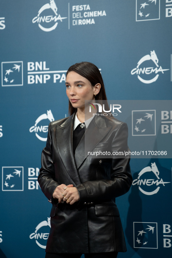 Matilda De Angelis attends the ''La legge di Lidia Poet - Seconda Stagione'' photocall during the 22nd Alice Nella Citta at Auditorium Parco...