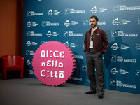 Gianmarco Saurino attends the ''La legge di Lidia Poet - Seconda Stagione'' photocall during the 22nd Alice Nella Citta at Auditorium Parco...