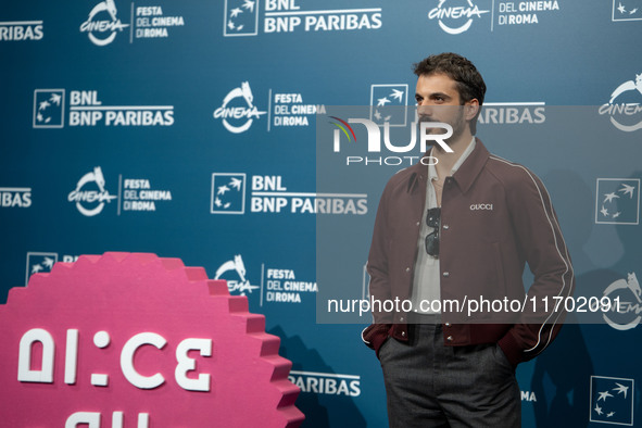 Gianmarco Saurino attends the ''La legge di Lidia Poet - Seconda Stagione'' photocall during the 22nd Alice Nella Citta at Auditorium Parco...