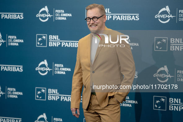 Teemu Nikki attends the ''100 Litres Of Gold'' photocall during the 19th Rome Film Festival at Auditorium Parco Della Musica in Rome, Italy,...