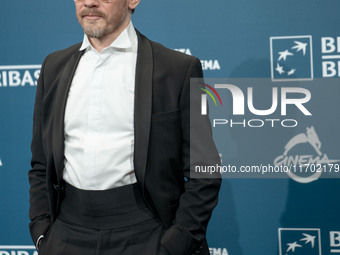 Ville Tiihonen attends the ''100 Litres Of Gold'' photocall during the 19th Rome Film Festival at Auditorium Parco Della Musica in Rome, Ita...