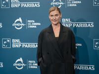 Pirjo Lonka attends the ''100 Litres Of Gold'' photocall during the 19th Rome Film Festival at Auditorium Parco Della Musica in Rome, Italy,...