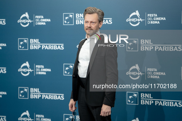 Ville Tiihonen attends the ''100 Litres Of Gold'' photocall during the 19th Rome Film Festival at Auditorium Parco Della Musica in Rome, Ita...