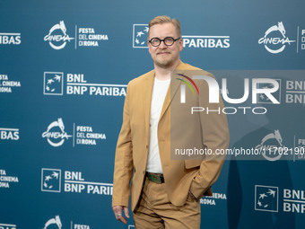 Teemu Nikki attends the ''100 Litres Of Gold'' photocall during the 19th Rome Film Festival at Auditorium Parco Della Musica in Rome, Italy,...