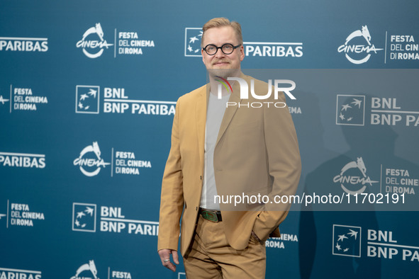 Teemu Nikki attends the ''100 Litres Of Gold'' photocall during the 19th Rome Film Festival at Auditorium Parco Della Musica in Rome, Italy,...