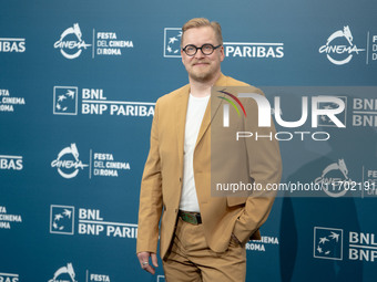 Teemu Nikki attends the ''100 Litres Of Gold'' photocall during the 19th Rome Film Festival at Auditorium Parco Della Musica in Rome, Italy,...