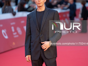 Gianmarco Franchini attends the ''La Casa Degli Sguardi'' red carpet during the 19th Rome Film Festival at Auditorium Parco Della Musica in...