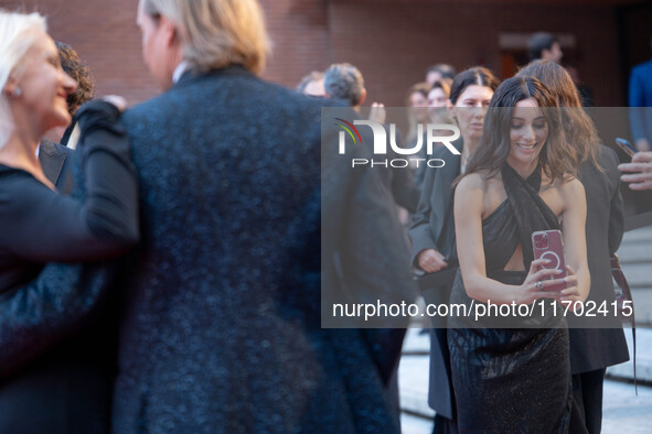 Chiara Celotto attends the ''La Casa Degli Sguardi'' red carpet during the 19th Rome Film Festival at Auditorium Parco Della Musica in Rome,...