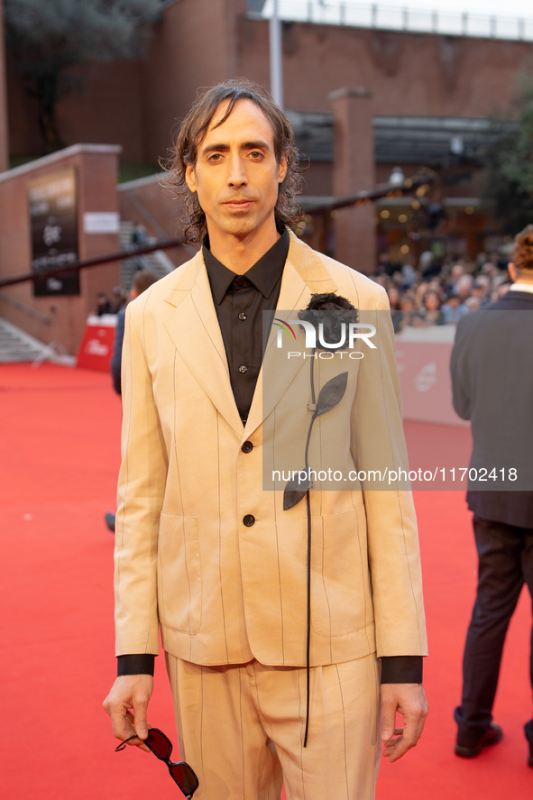 Riccardo Lai attends the ''La Casa Degli Sguardi'' red carpet during the 19th Rome Film Festival at Auditorium Parco Della Musica in Rome, I...