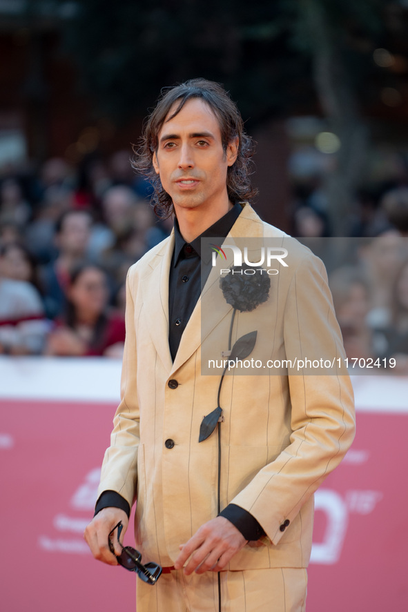 Riccardo Lai attends the ''La Casa Degli Sguardi'' red carpet during the 19th Rome Film Festival at Auditorium Parco Della Musica in Rome, I...