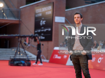 Filippo Tirabassi attends the ''La Casa Degli Sguardi'' red carpet during the 19th Rome Film Festival at Auditorium Parco Della Musica in Ro...