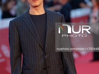 Gianmarco Franchini attends the ''La Casa Degli Sguardi'' red carpet during the 19th Rome Film Festival at Auditorium Parco Della Musica in...