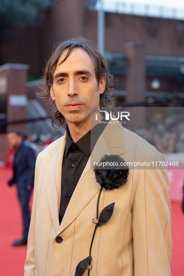 Riccardo Lai attends the ''La Casa Degli Sguardi'' red carpet during the 19th Rome Film Festival at Auditorium Parco Della Musica in Rome, I...