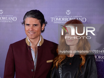 Olivia de Borbon and Julian Porras attend TomorrowlanD The Immersive Experience in Madrid, Spain, on October 24, 2024. (