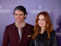 Olivia de Borbon and Julian Porras attend TomorrowlanD The Immersive Experience in Madrid, Spain, on October 24, 2024. (