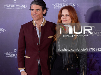 Olivia de Borbon and Julian Porras attend TomorrowlanD The Immersive Experience in Madrid, Spain, on October 24, 2024. (