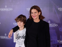 Samantha Vallejo Nagera and her son attend TomorrowlanD The Immersive Experience in Madrid, Spain, on October 24, 2024. (